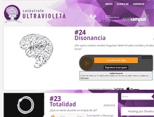 Tablet Screenshot of catastrofeultravioleta.com